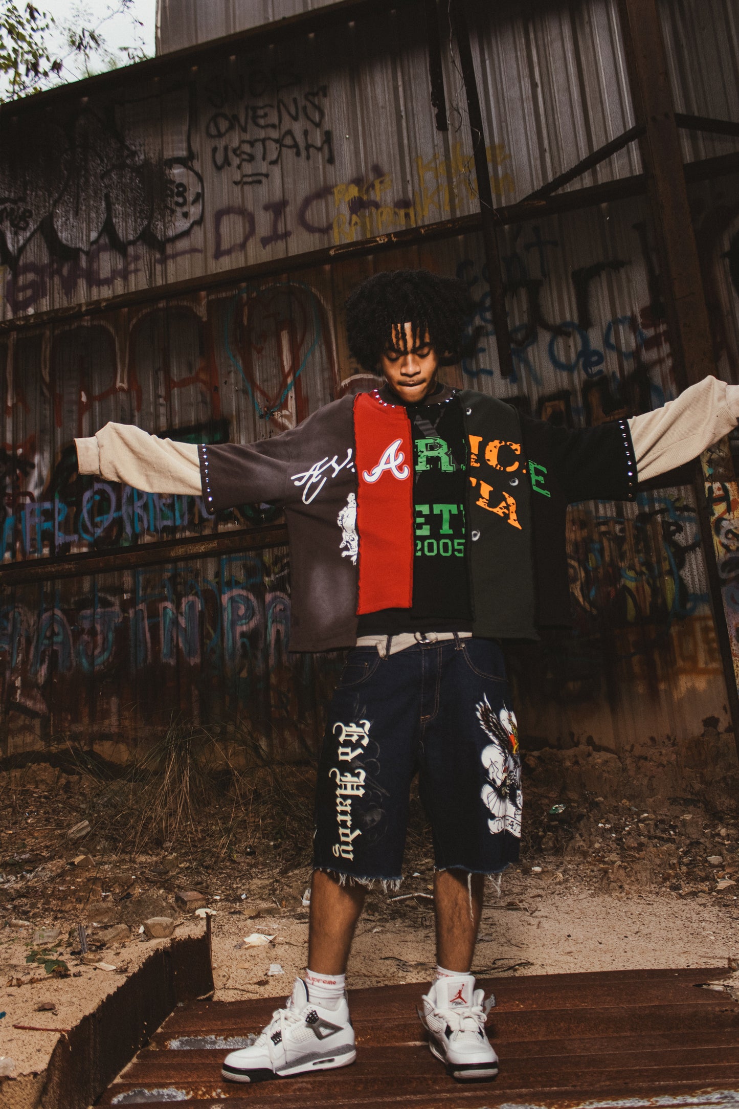 'Fractured' Double Sleeve Tees